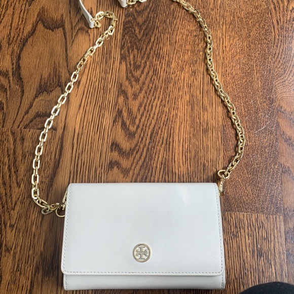 White with gold hardware crossbody TORY BURCH - Picture 8 of 8